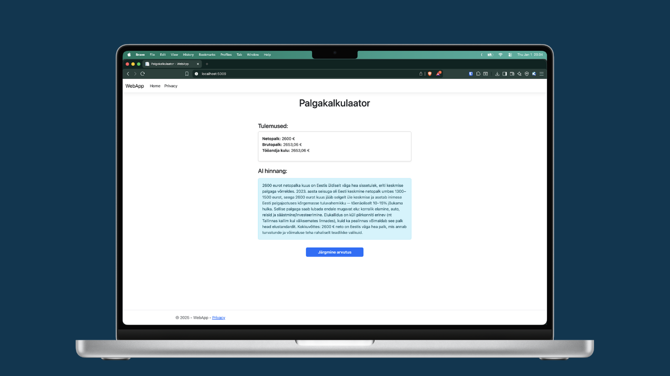 OpenAI Salary Calculator screenshot
